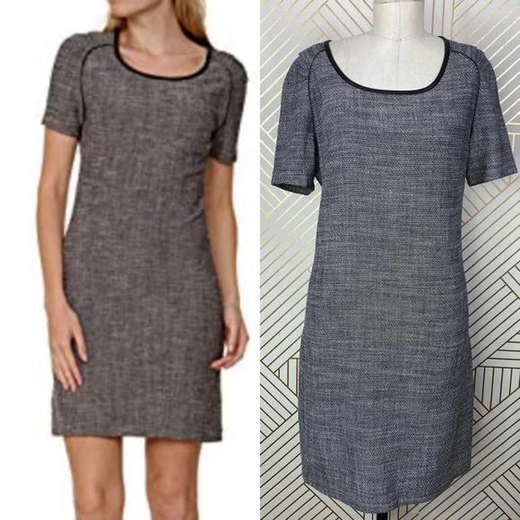 Maison Scotch Dresses & Skirts - Maison Scotch Rendez Vous Tweed Shift‎ Dress Grey